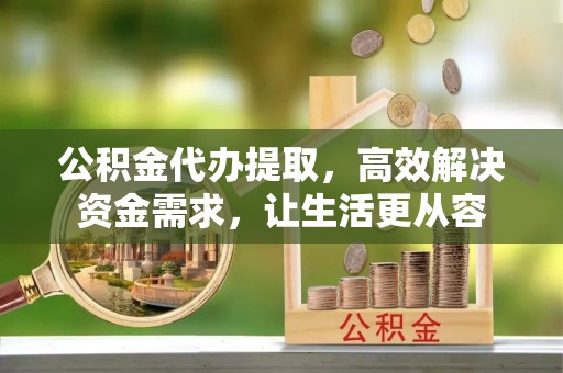 元氏公积金代办提取，高效解决资金需求，让生活更从容