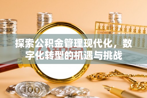 元氏探索公积金管理现代化，数字化转型的机遇与挑战