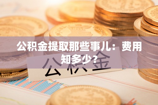 元氏公积金提取那些事儿：费用知多少？