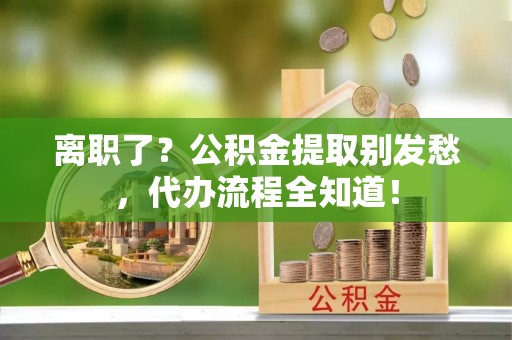 元氏离职了？公积金提取别发愁，代办流程全知道！