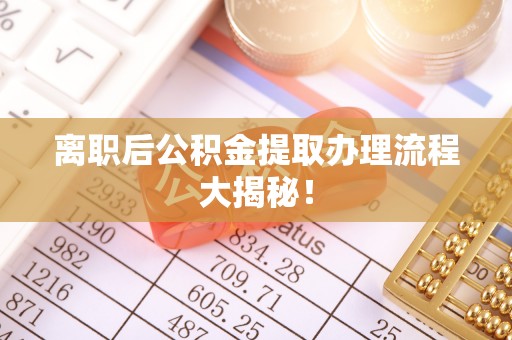 元氏离职后公积金提取办理流程大揭秘！
