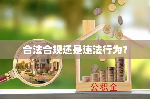 元氏合法合规还是违法行为？