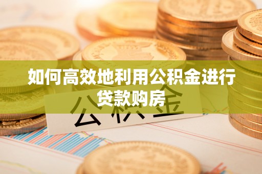 元氏如何高效地利用公积金进行贷款购房
